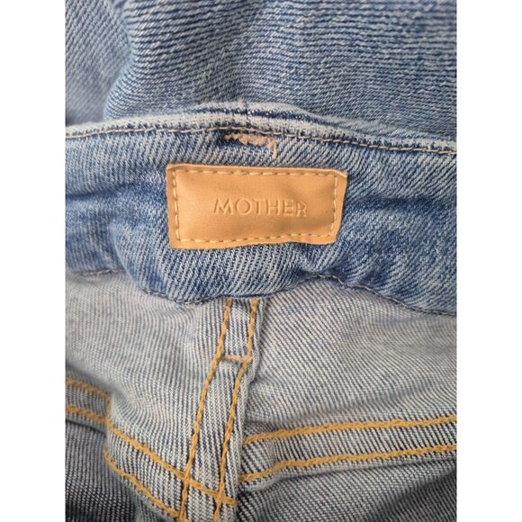 Mother Women's The Roller High Rise Wide Leg Jeans Let's Trip Size 25 - Picture 5 of 7